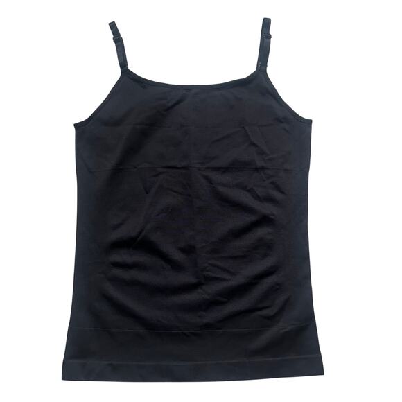 Empetua Scoop Neck Shaper Adjustable Strap Compression Cami Black L Large New - Picture 4 of 7